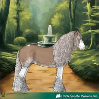 Horse Color:White Spotted Silver Grullo Tobiano 