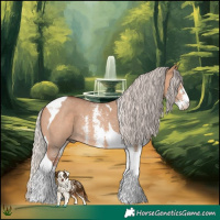 Horse Color:Silver Bay Dun Sabino Tobiano Rabicano 