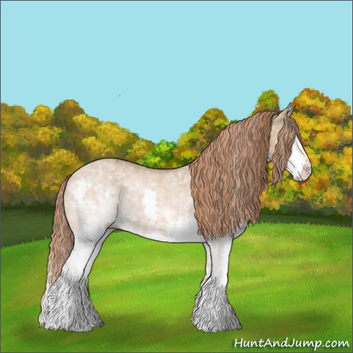 Horse Color:White Spotted Red Dun Splash 