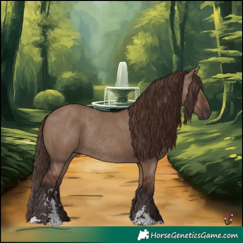 Horse Color:Liver Red Dun Sabino Rabicano 