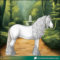 Horse Color:Gold Champagne Dun Sabino Splash Frame Varnish Rabicano 
