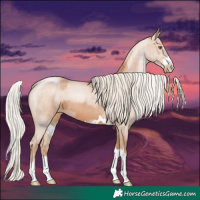 Horse Color:Silver Black Pearl 