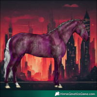 Horse Color:Silver Smoky Black Chinchilla Ice 