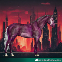 Horse Color:Silver Black Chinchilla Ice Splash 