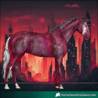 Horse Color:Silver Black Chinchilla Ice Splash 