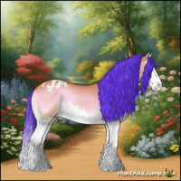 Horse Color:Watercolor Bay Onyx Splash Appaloosa