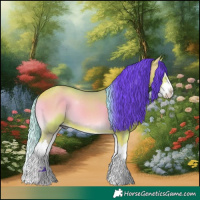 Horse Color:Watercolor Bay Onyx Splash