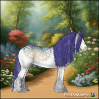 Horse Color:Watercolor White Spotted Bay Onyx