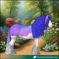 Horse Color:Watercolor Bay Splash