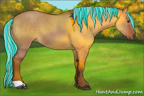 Horse Color:Painted Silver Brown Roan Dun 