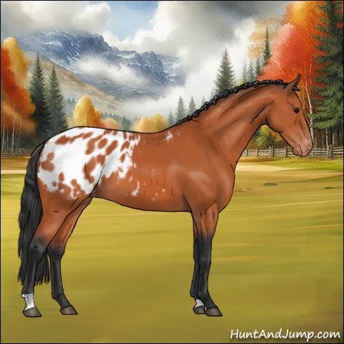 Horse Color:Bay Appaloosa 
