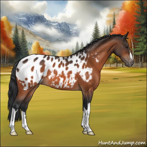 Horse Color:Brown Appaloosa 