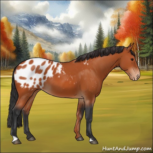 Horse Color:Bay Appaloosa 