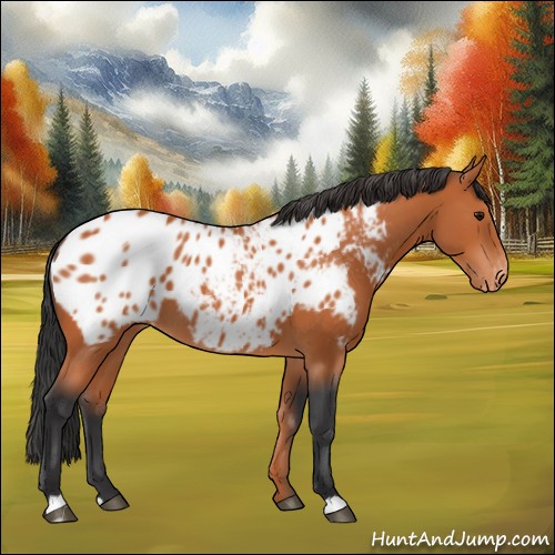 Horse Color:Bay Appaloosa 