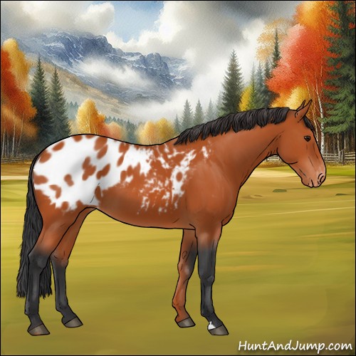 Horse Color:Bay Appaloosa 