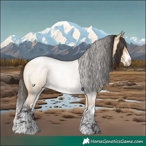 Horse Color:Buckskin Roan Dun Sabino