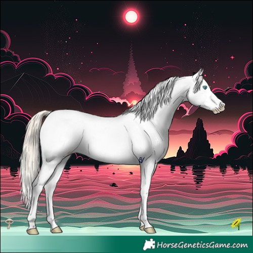 Horse Color:Chocolate Palomino Pearl Varnish 