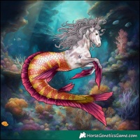 Horse Color:Watercolor Silver Brown Ice Dun Sabino 