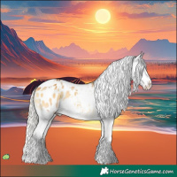 Horse Color:White Spotted Silver Buckskin Onyx Tobiano Appaloosa 
