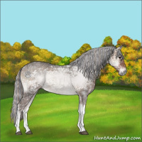 Horse Color:Painted Silver Blue Onyx Ice 