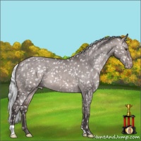 Horse Color:Platinum Silver Brown Dun Snowflake Varnish 