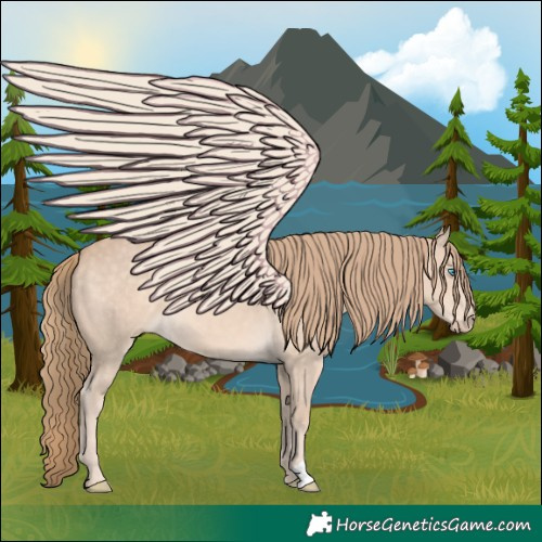 Horse Color:Chocolate Perlino 