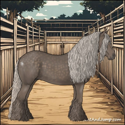 Horse Color:Silver Black 