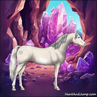 Horse Color:White Spotted Cremello Frame 