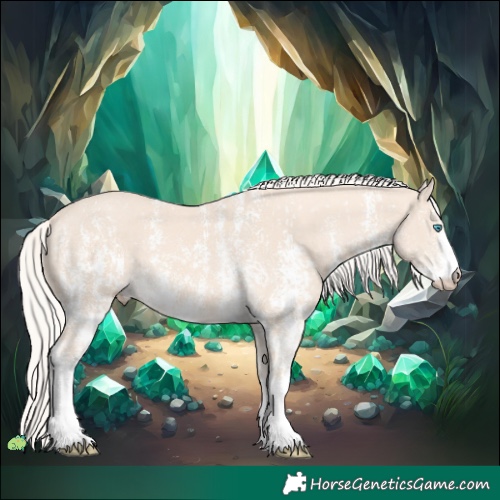 Horse Color:Cremello Sabino and Cremello Sabino