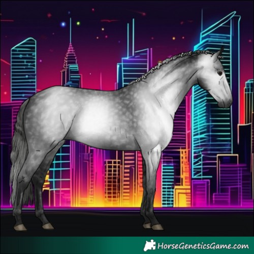 Horse Color:Gray Black 