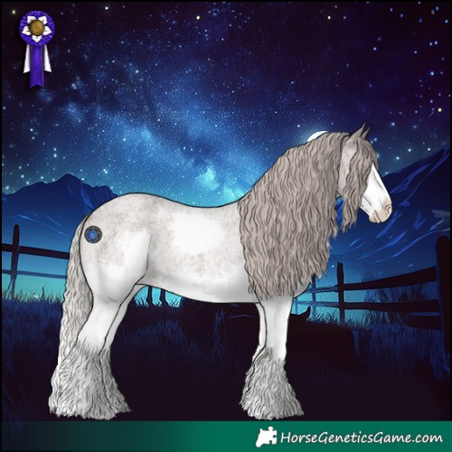 Horse Color:Silver Blue Roan Splash 