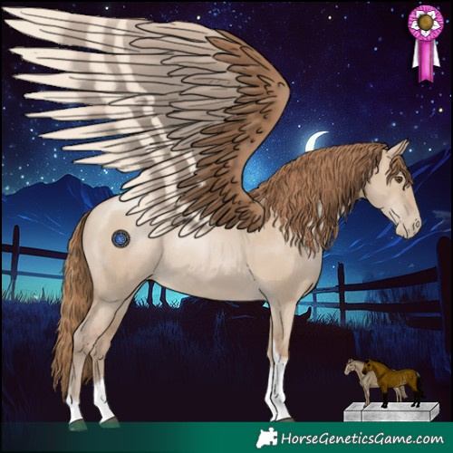 Horse Color:Grullo Pearl Tobiano Rabicano 