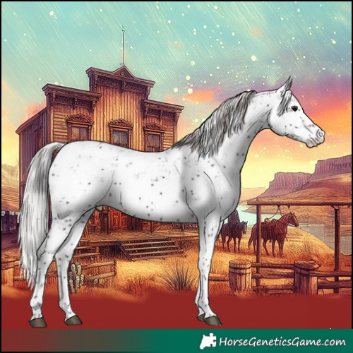 Horse Color:Silver Brown Sabino 