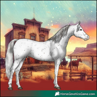 Horse Color:Silver Brown Sabino