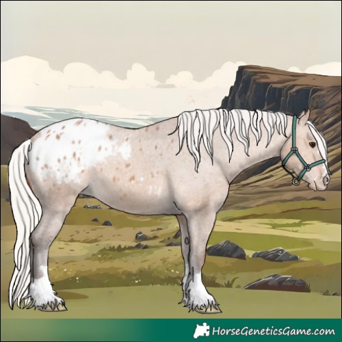 Horse Color:Silver Brown Dun Appaloosa 