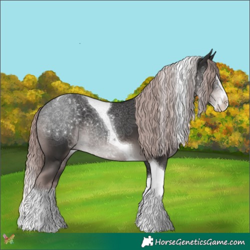 Horse Color:Platinum Liver Chestnut Splash Tobiano