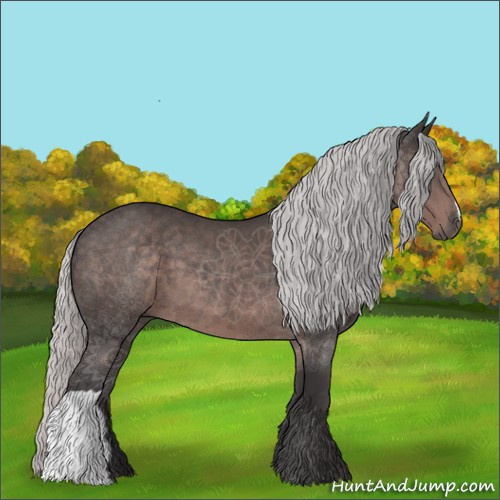 Horse Color:Platinum Silver Brown 