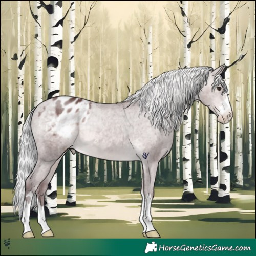 Horse Color:Platinum Chocolate Silver Buckskin Varnish 