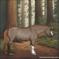 Horse Color:Liver Red Dun Rabicano 