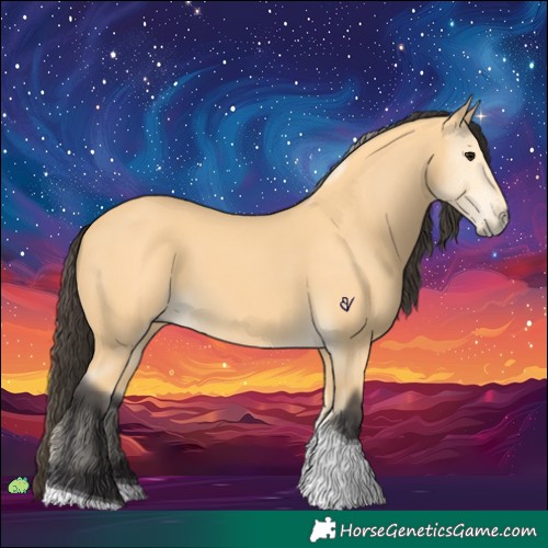 Horse Color:Buckskin Tobiano 