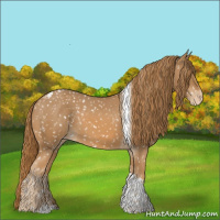 Horse Color:Chestnut Tobiano Snowflake Varnish
