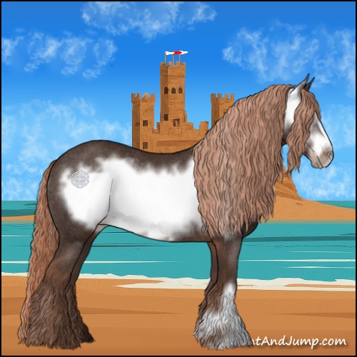 Horse Color:Liver Chestnut Frame Rabicano 