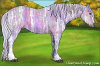Horse Color:Nacre Watercolor Silver Bay Ice Sabino Rabicano 