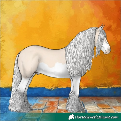 Horse Color:Silver Perlino Splash 