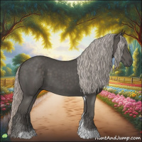 Horse Color:Silver Black Tobiano 