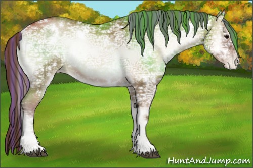 Horse Color:Painted White Spotted Brown Ice Pearl Onyx 
