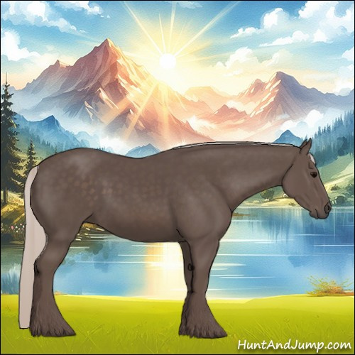 Horse Color:Silver Black 