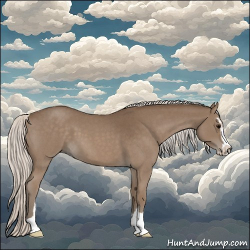 Horse Color:Silver Blue Roan Sabino