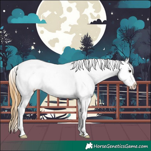 Horse Color:White Spotted Smoky Grullo Appaloosa 