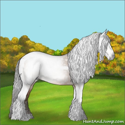 Horse Color:Gray Amber Champagne Tobiano Rabicano 